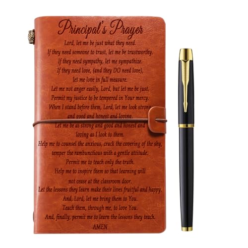 Cuaderno de cuero Muzuis para director con oraciones y notas de agradecimiento 2