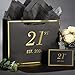 momoake 21st Birthday Gift Bag with Card and Tissue Paper for Men Women, 2004 21 Year Old 13