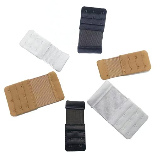 6-Piece Bra Strap Extension Elastic Extender Set