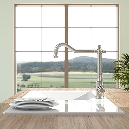 Villeroy & Boch Avia 2.0 bateria kuchenna, wysokociśnieniowa, kran kuchenny z ceramicznym wkładem i zakresem obrotu 360°, energooszczędna bateria zlewozmywakowa, wysokość wylewki 235 mm, masywna stal