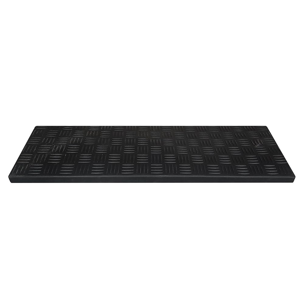 IVOL Tappetini in gomma per gradini rettangolari, 25 x 75 cm (15, lamiera lacrimale)