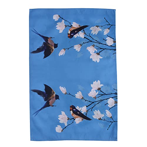Hopweek 100% Cotton Flower Birds Kitchen Towels (18X28 Inches,3 Pack) Absorbent, Reusable Dish Towels, Dish Cloths, Tea Towels, Great For Kitchen Cleaning, Housewarming Gift, Farmhouse Kitchen Decor #TOP3