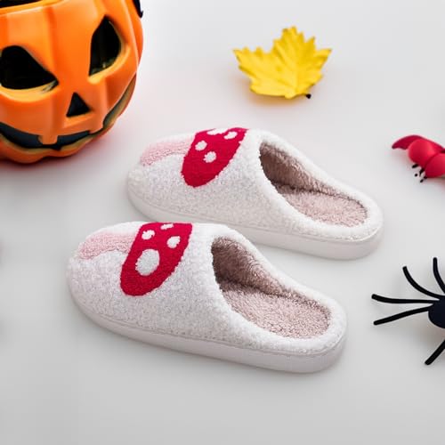 Image of Halloween Christmas Slippers Holiday Slipper House Shoes Home Slipper for Women Fuzzy Outdoor Indoor Bedroom Slippers