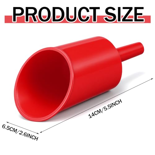 Image of 2 Pcs Liquid Fuels Filter Funnels Red Vented Funnels for Releases Air & Expedites Filling to Help Pour Fuels Without Spills or Waste for Stoves Lanterns Heaters Tools