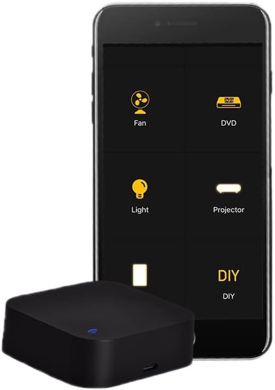 Wifi (2,4 GHz) Control remoto universal Aire acondicionado TV DVD IR Control remoto inteligente Tuya Smart Life APP Controlador Smart Home Hub, compatible con Alexa Google Home