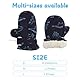 Skihandschuhe Kinder Wasserdicht, Winterhandschuhe 2 Jahre, Fäustlinge, Marineblau, L
