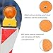 smseace 12pcs Safety Reflectors Yellow Round Reflectors with Stainless Steel Screw Used for Mailboxes,Driveway,Tunnels,Post,Cars,Trailer Reflector