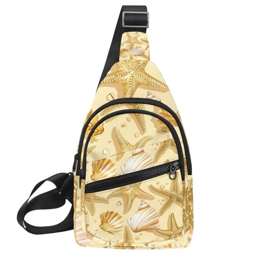 Mochila cruzada Yellow Sea Star Marine riñonera ajustable de senderismo para mujer y hombre