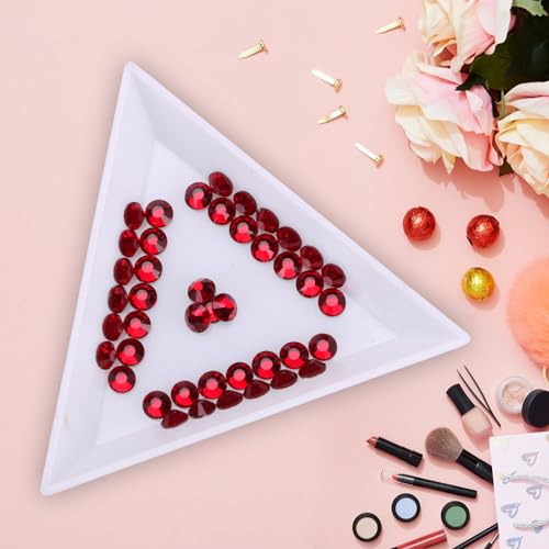 Image of Jollin Crystal Flatback Rhinestones Gems for Crafts 2.4mm SS8, Dark Siam | Glue Fix, 2880pcs Glass Rhinestones for Bedazzling, Clothes, Tumblers, Nail Art, Shoes, Bags, Caps & Accessories Decoration