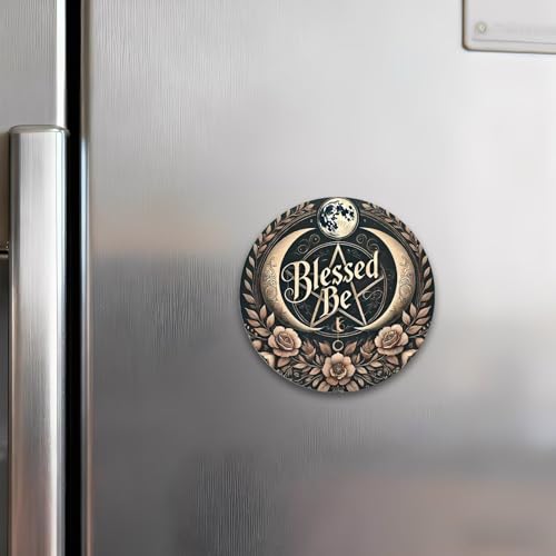 Imán decorativo redondo acrílico 2.3 pulg miniatura 6