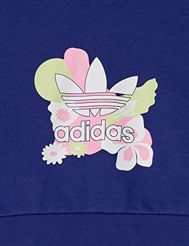 adidas Originals Girls' Flower Printed Cropped Hoodie3