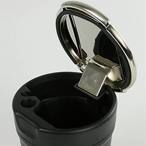 Hongfeishangmao Ashtray Large Flame Retardant Ashtray Storage Trash Bin Dust Garbage Portable Car Ashtray For Audi Q7 Car Accessories Windproof For Outdoor Travel #TOP2