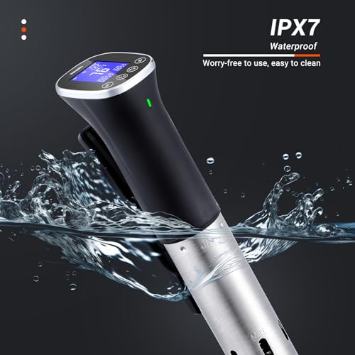 image for Inkbird Waterproof WIFI Sous Vide Cooker ISV-300W, 1000 Watts Sous-Vid