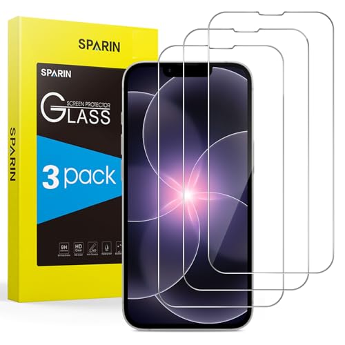 SPARIN für iPhone 17e/16e für Panzerglas 3 Stück 9h Härte Schutzfolie für iPhone 6.1 Zoll HD Anti-Kratzen Bläschenfrei