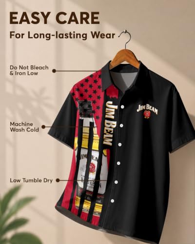 Image of 99TIMORO Funny Movie Mens Hawaiian Shirts Button Down Short Sleeve
