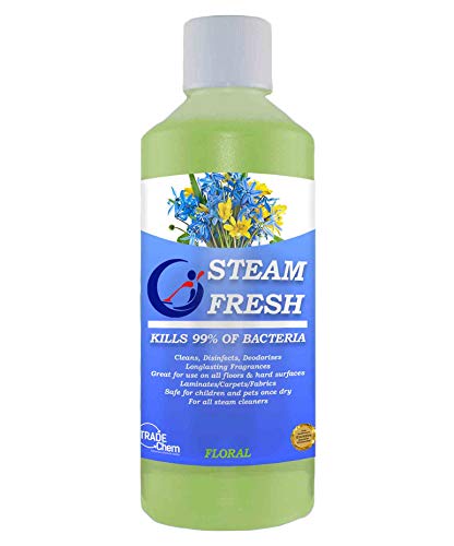 STEAM CLEANING DETERGENT SOLUTION - CLEANER FLUID FOR ALL MACHINES - 500ml-1L (500ml, Floral Burst)