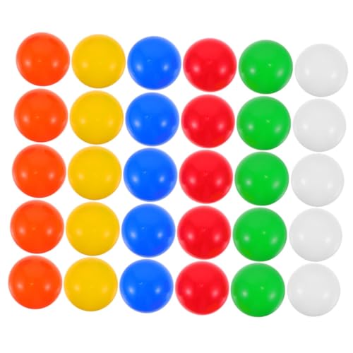 BRIGHTFUFU 30Pcs Balls Reusable Party Props for Raffle Drawing Game Activities and Table Tennis Multi