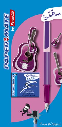 Papermate stilografica ricaricabile + 6 cartucce
