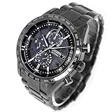 [シチズン] 腕時計 アテッサ 光発電エコ・ドライブ 電波時計 防水 HAKUTO-R コラボレーション 限定モデル 黒 AT8287-62E メンズ ブラック