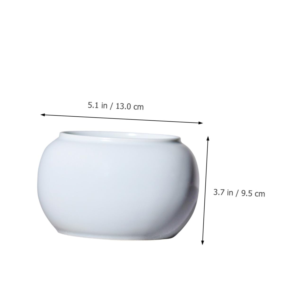 Lave-pinceaux à Encre en Céramique Blanc, Bol à Thé Portable Simple et Élégant, pour Cérémonie du Thé et Nettoyage d'encre