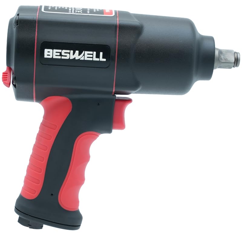 BESWELL - 10 pezzi 1180 ft.lbs / 1600 N.M 1/2 "Twin Hammer Kit chiave pneumatica