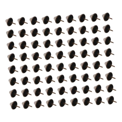 Cabilock 100pcs Iron Antique Upholstery Tacks Decorative Push Pins for Furniture Retro Stacks Upholstery Tack for Sofa Bed Headboard