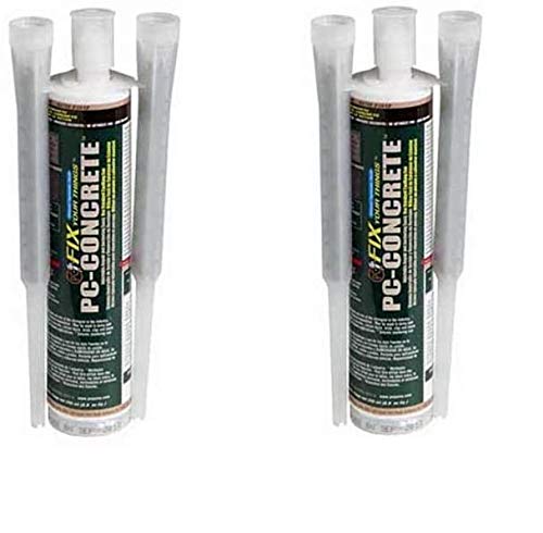 PC Products 72561 PC-Concrete Two-Part Epoxy Adhesive Paste for Anchoring and Crack Repair, 8.6 oz Cartridge, Gray (Tw? ???k)