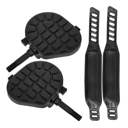 Happyyami 1 Juego Pedales De Bicicleta Estática Deportista Mira Pedales Apretones Pedales De Animales Pedales De Bicicleta Universales Pedales De Bicicleta para Fitness Aleación Black