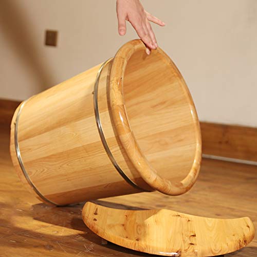 Baril de madera de cedro para baño de pies, spa y masaje miniatura 4