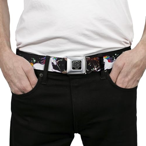Image of Buckle-Down Seatbelt Belt - Unicorn Universe - 1.0 inch Wide - 20-36 Inches in Length