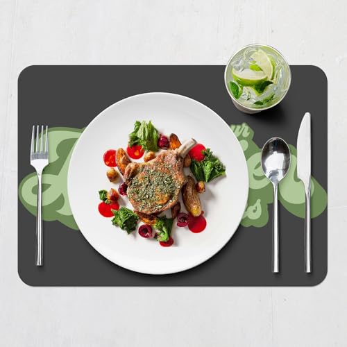4 Sets de table napperons en liège noir grand format pour la cuisine - 7