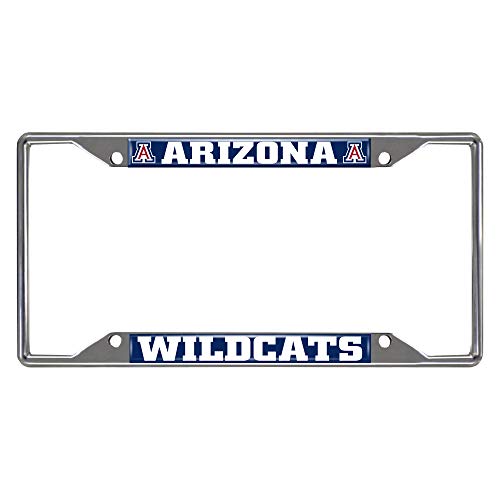 FM NCAA - Arizona Wildcats Chrome Metal License Plate Frame