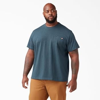 Dickies Mannen korte mouw zwaargewicht ronde hals groot werk Utility T-shirt - grijs - M