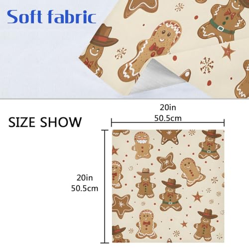 Servilletas de Tela Navidad Multicolor Pack x6 20x20 pulg miniatura 6