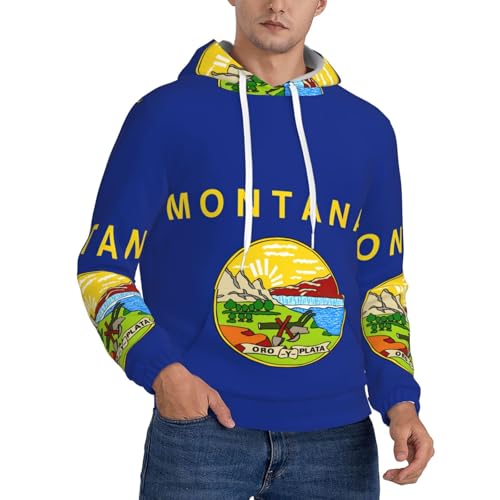Sweat à capuche homme Montana pour entraînement de gym avec poches