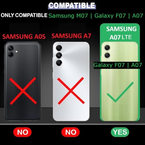 Image of COVERBLACK Soft Rubber Silicon Clear Case Back Cover Compatible for Samsung Galaxy M07 4G - Transparent