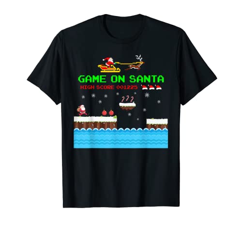 Video Game On Santa Ugly Christmas Gamer Santa Claus Gift T-Shirt