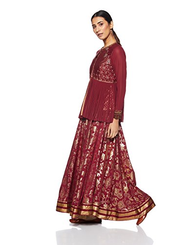 Image of W for Woman Women's Crepe Pleated Kurta