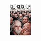 Comedian Poster George Carlin Quotes Art Poster (1) Canvas Painting Wall Art Poster for Bedroom Living Room Decor 08x12inch(20x30cm) Unframe-style
