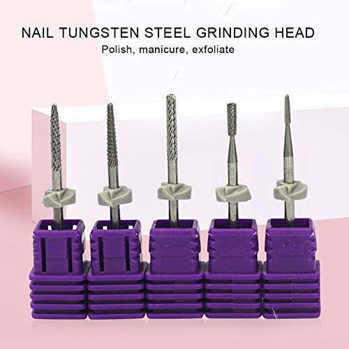 Set de 5 Puntas de Taladro para Uñas de Acero Tungsteno miniatura 5
