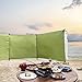 Banziaju Wind Breaks for Camping,Wind Breakers Garden for Camping Caravan Sun Screen Shelter Tall Camping Windbreaks with Gound Pegs, Rope and Storage Bag No Poles,Beach Windbreaker 98.43x27.56