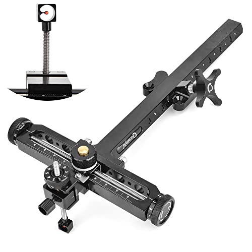 ZSHJGJR Archery Recurve Bow Sight T Shape Shooting Target Sights Quick Adjustment with Ring & Single