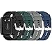 4PACKS Compatible with Huawei Watch Fit 2 Smartwatch Silicone Sport Strap Replacement Band Quick Release Adjustable Wristband Accessory for Huawei Fit 2 Watch Band (4ColorsA)