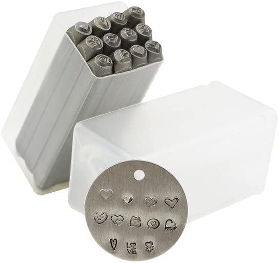 Supply 12Pc Love Punch Leather Steel Stamp Print Punch Diy Leather Carved Punching Tools - (Color: Love)