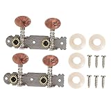 ERINGOGO ウクレレ用チューニングペグ 小型ダブルホールマシンヘッド 長期使用対応ウクレレアクセサリー スムーズ研磨仕上げ プロ仕様チューナー 楽器メンテナンス向け