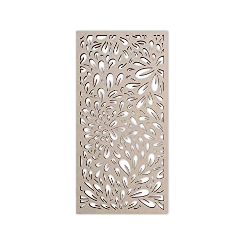 Wooden Flower Pattern Lattice - Mandala Wall Art for Home Decor, Wall Panels, Overlays, Trellis, Privacy Screens & Yard Decor Cover