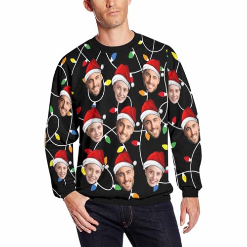 Custom Face Christmas Sweater Sweatshirt for Men Women2