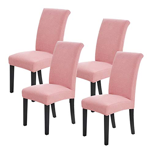 Joccun-Chair-Covers-for-Dining-Room-Set-of-4-Dining-Chair-Slipcovers-Stretch-Dining-Room-Chair-Covers-Seat-ProtectorWashable-Parsons-Chair-Cover-for-HomeBanquetDusty-Pink4-Pack Joccun Chair Covers for Dining Room Set of 4 Dining Chair Slipcovers Stretch Dining Room Chair Covers Seat ProtectorWashable Parsons Chair Cover for HomeBanquetDusty Pink4 Pack