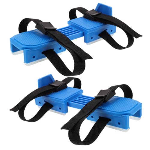 Abaodam Kids Ice Skates with Straps Junior Skating Shoes Adjustable Blade Guards for Outdoor