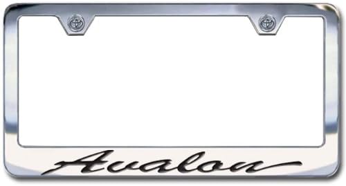 Auto Impressions Toyota Avalon Chrome Engraved License Plate Frame, Script Lettering